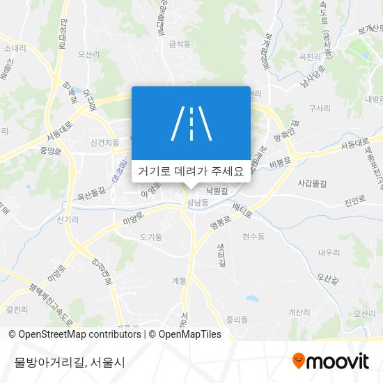 물방아거리길 지도