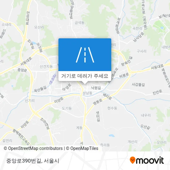 중앙로390번길 지도