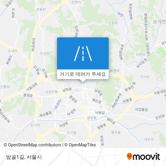 밤골1길 지도