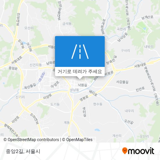 중앙2길 지도
