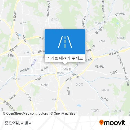 중앙2길 지도