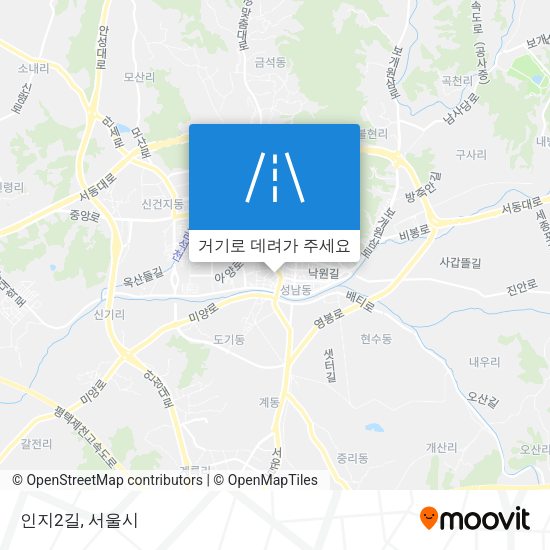 인지2길 지도