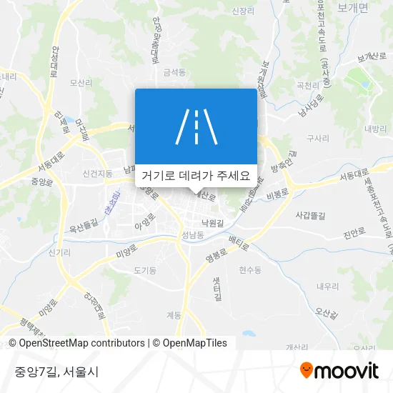 중앙7길 지도