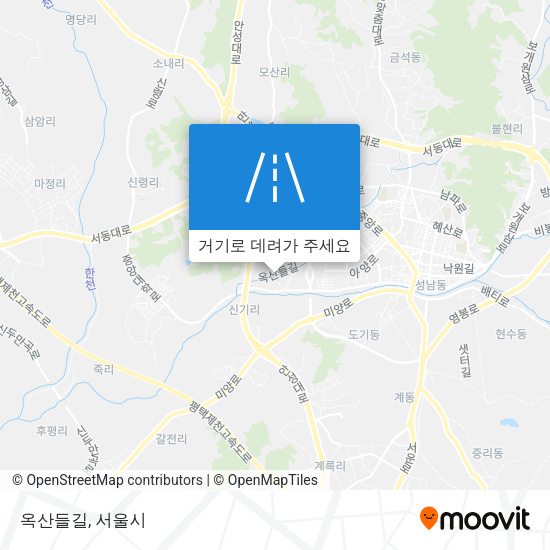 옥산들길 지도