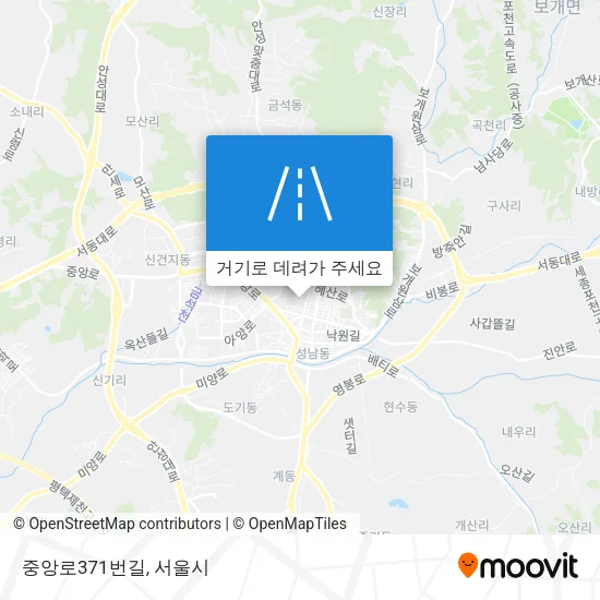 중앙로371번길 지도