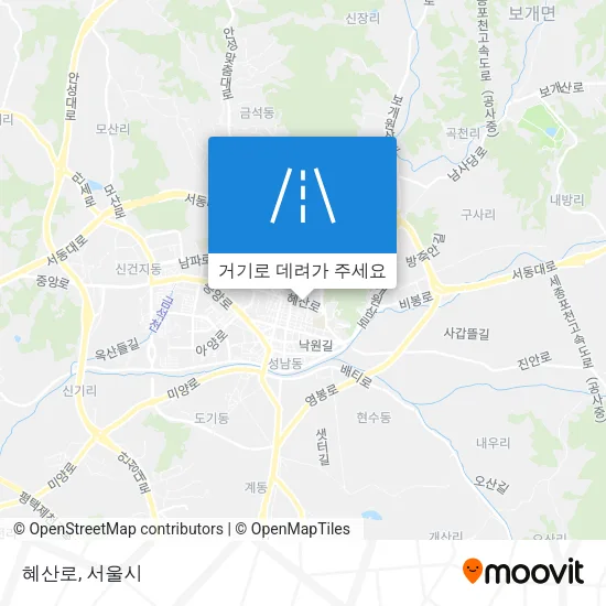 혜산로 지도