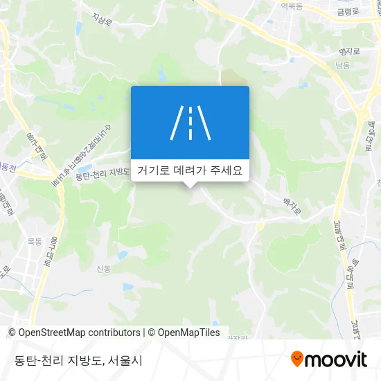 동탄-천리 지방도 지도