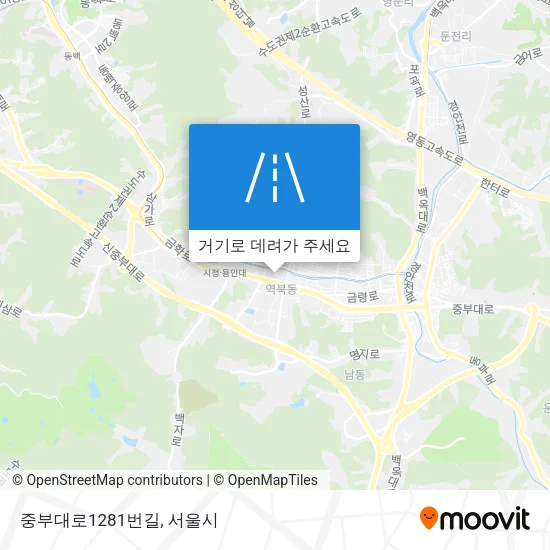 중부대로1281번길 지도