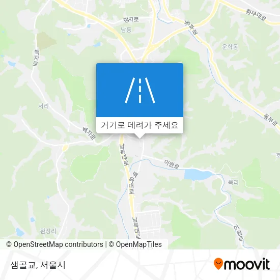 샘골교 지도
