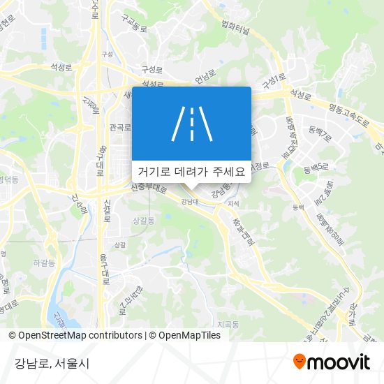 강남로 지도