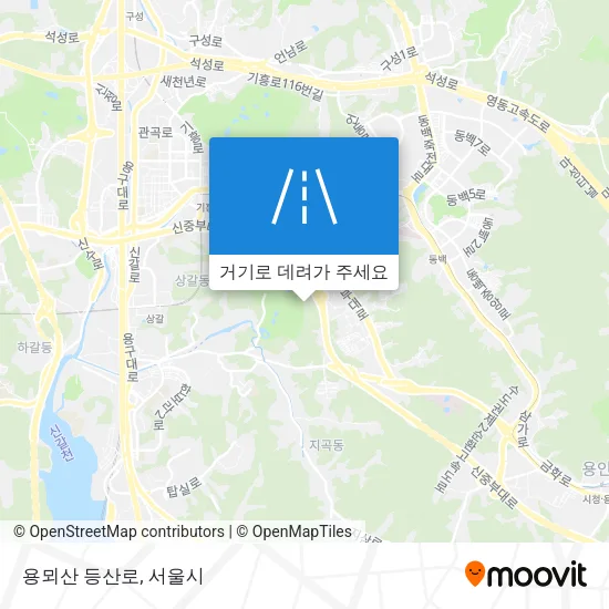 용뫼산 등산로 지도