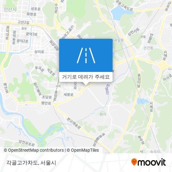 각골고가차도 지도