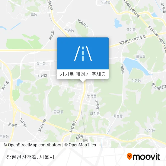 장현천산책길 지도