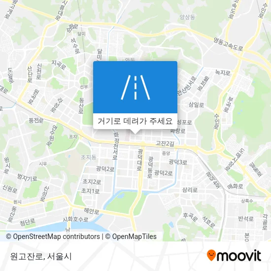 원고잔로 지도