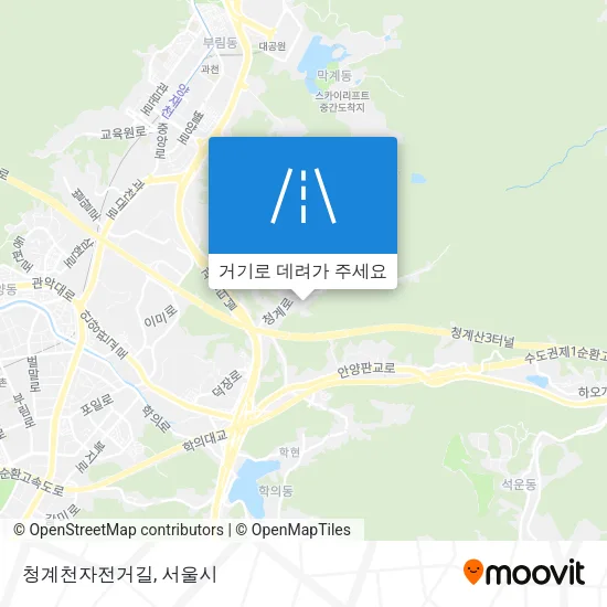 청계천자전거길 지도