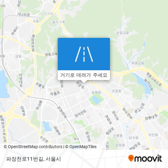 파장천로11번길 지도