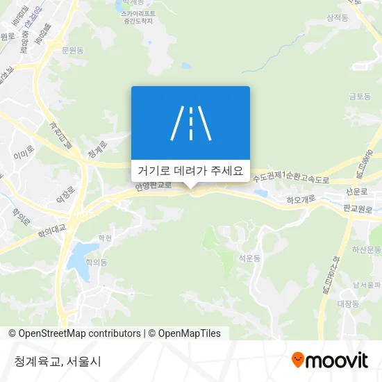 청계육교 지도