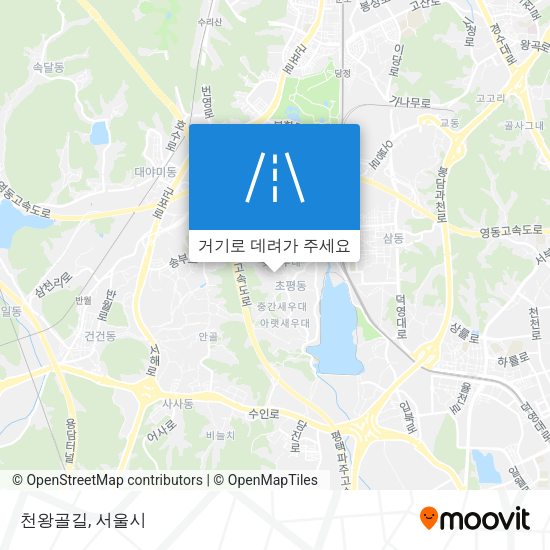 천왕골길 지도