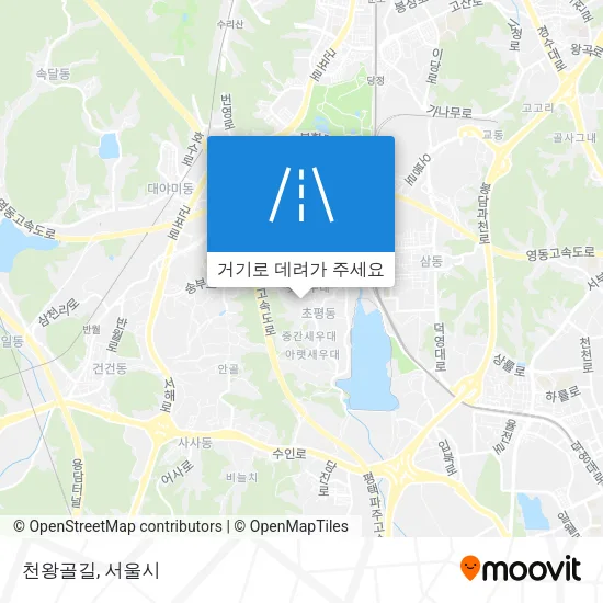 천왕골길 지도