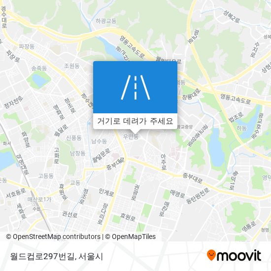 월드컵로297번길 지도