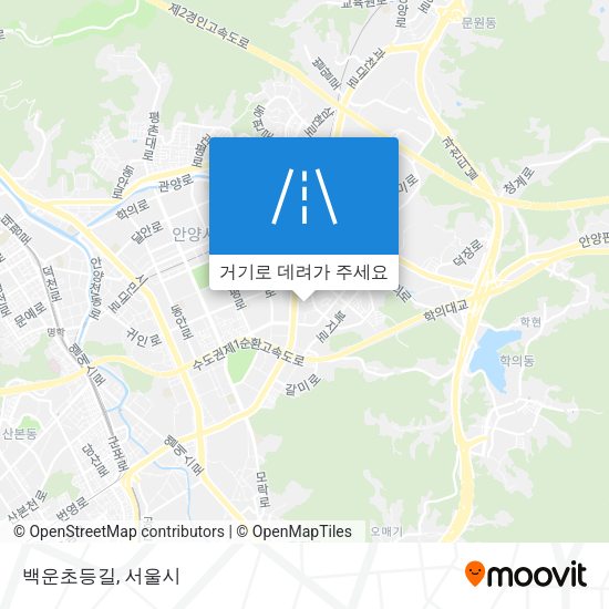 백운초등길 지도