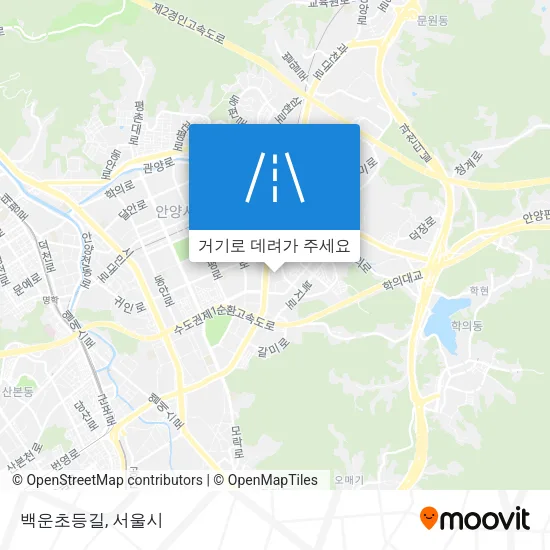 백운초등길 지도