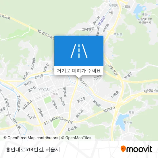 흥안대로514번길 지도