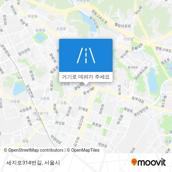세지로314번길 지도