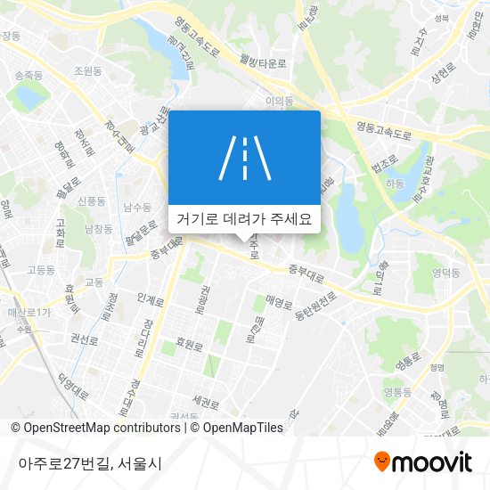 아주로27번길 지도