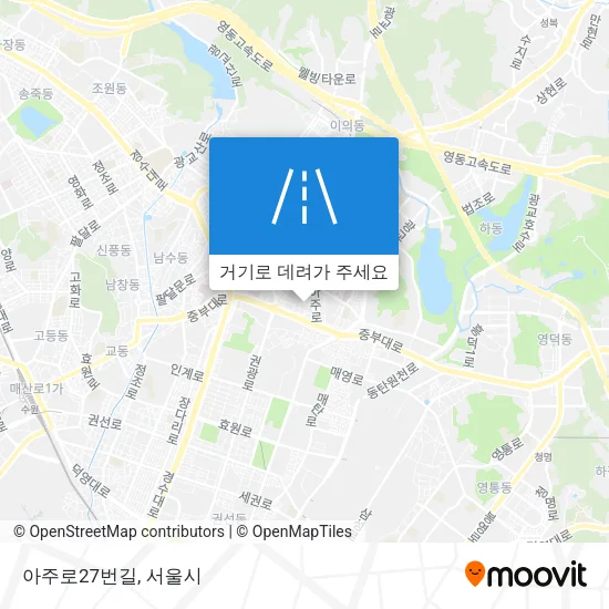 아주로27번길 지도