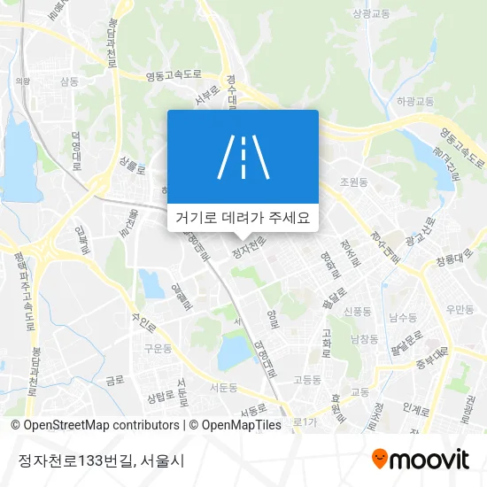 정자천로133번길 지도