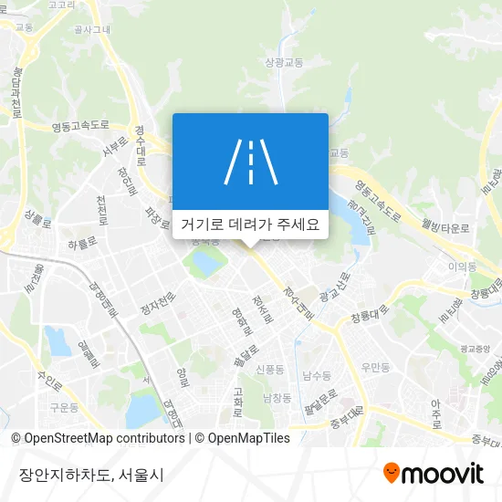 장안지하차도 지도