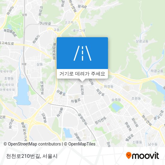 천천로210번길 지도