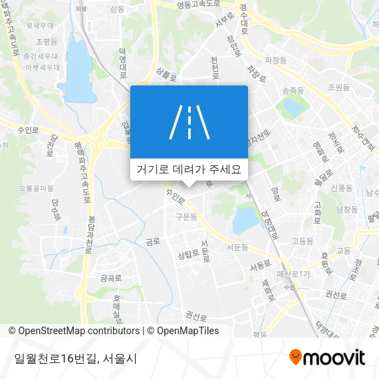 일월천로16번길 지도