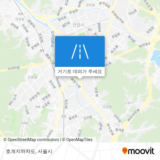 호계지하차도 지도