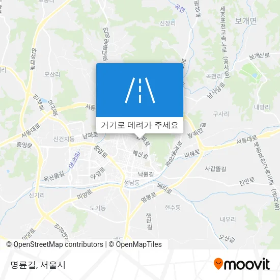 명륜길 지도