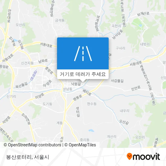 봉산로터리 지도