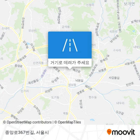 중앙로367번길 지도