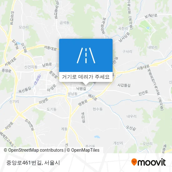 중앙로461번길 지도