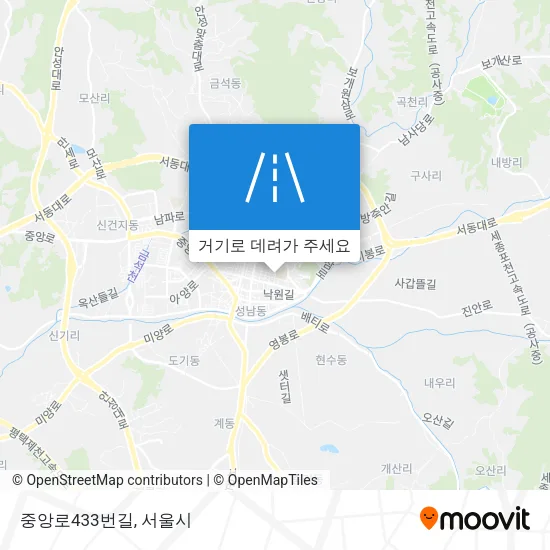 중앙로433번길 지도