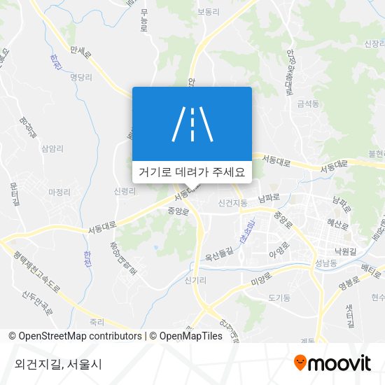 외건지길 지도