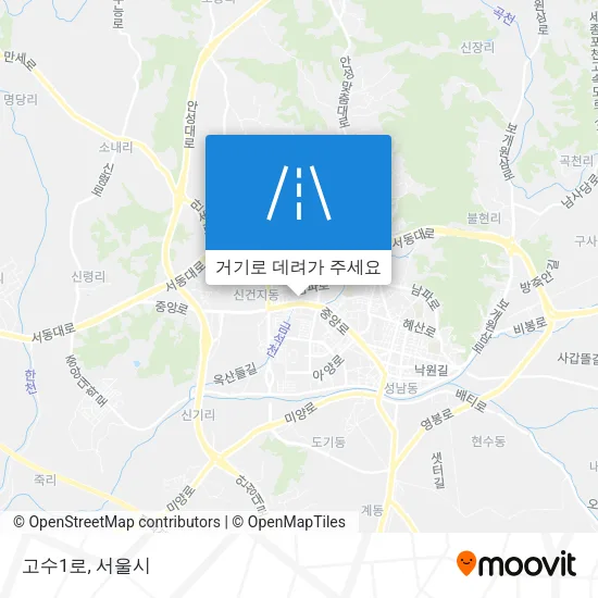 고수1로 지도