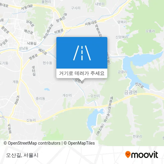 오산길 지도