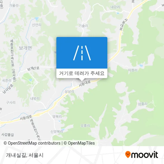개내실길 지도