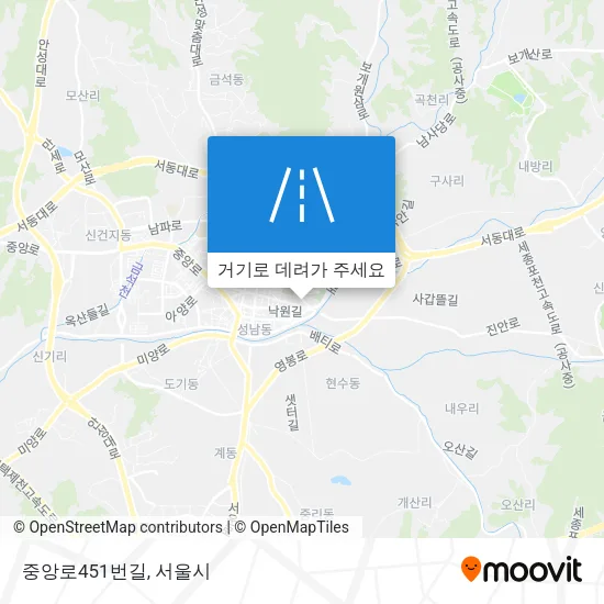 중앙로451번길 지도
