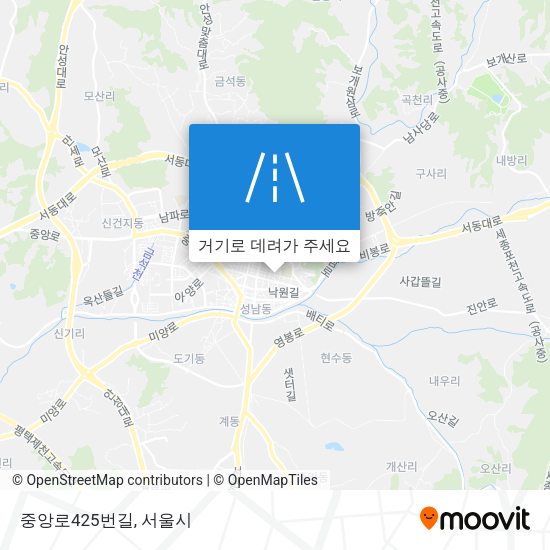 중앙로425번길 지도