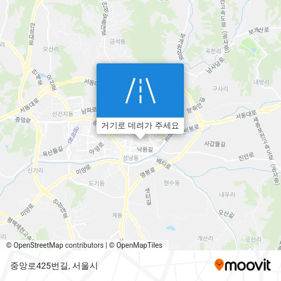 중앙로425번길 지도