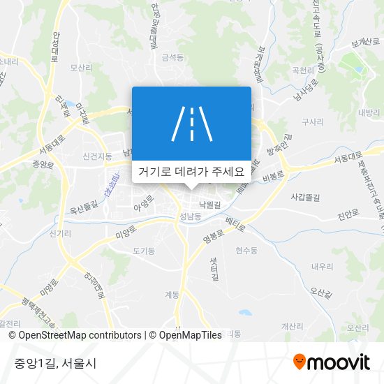 중앙1길 지도