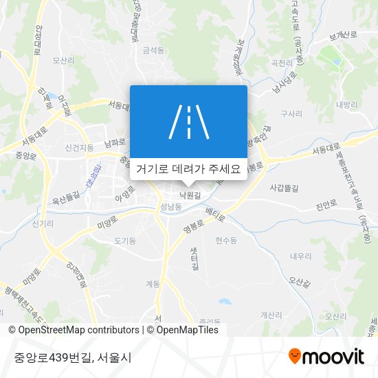 중앙로439번길 지도