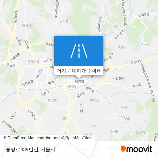 중앙로439번길 지도